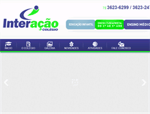Tablet Screenshot of colegiointeracao.com